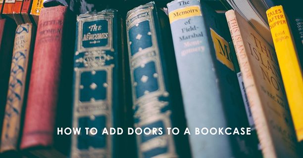how to add doors to a bookcase